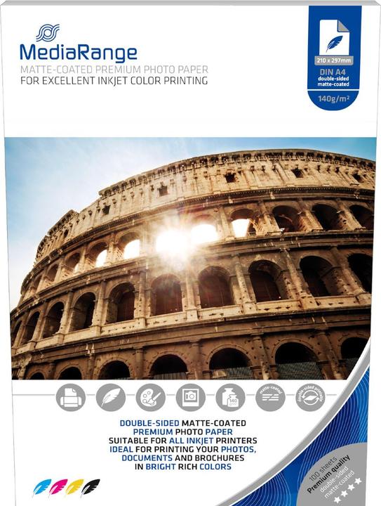 Actual product image MediaRange Photo paper (140 g/m², A4, 100 x)