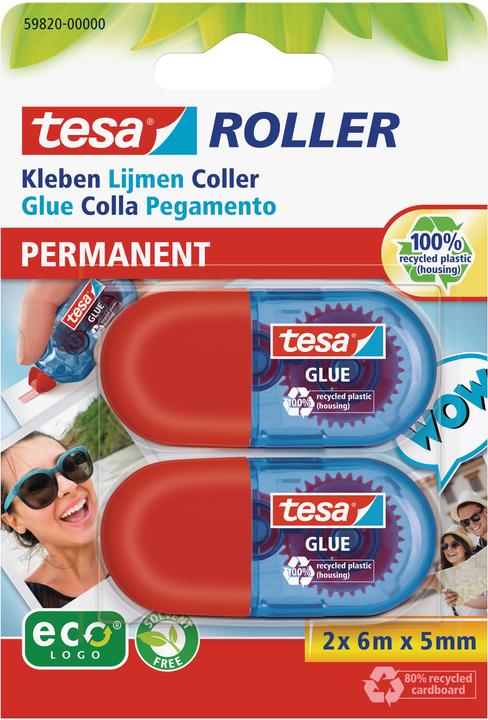 Produktbild tesa 2x Mini Kleberoller permanent