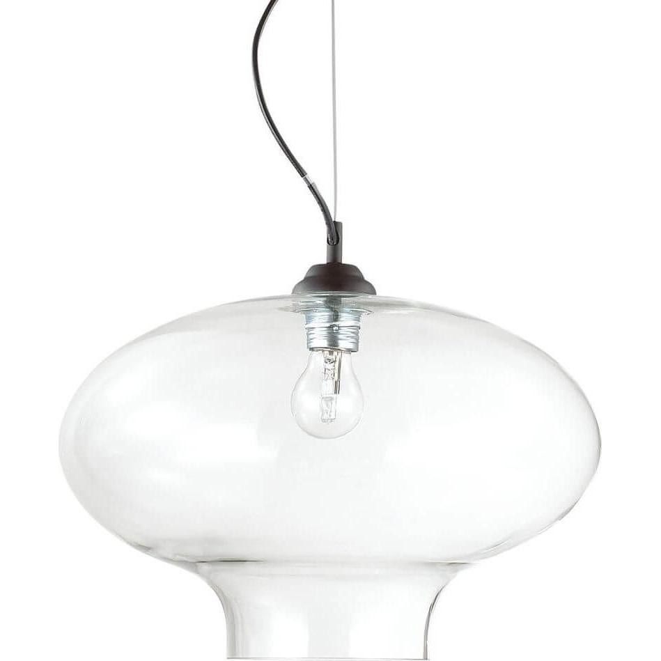 Ideal lux, Pendelleuchte, BISTRO' Pendelleuchte E27 ⌀400mm dimmbar Klar 120898 (E27)