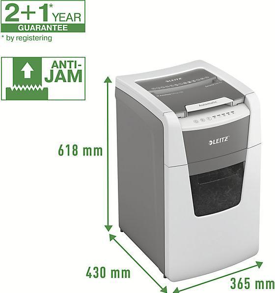 Produktbild Leitz Aktenvernichter IQ Autofeed Office 150 Partikelschnitt 44 l (Partikelschnitt)