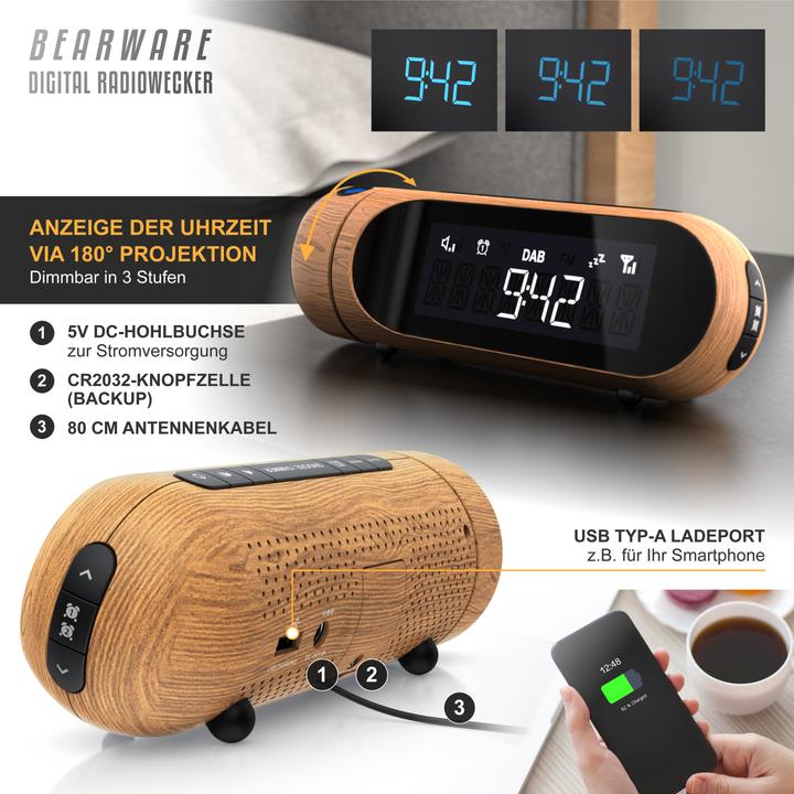 Produktbild Bearware Projektionswecker