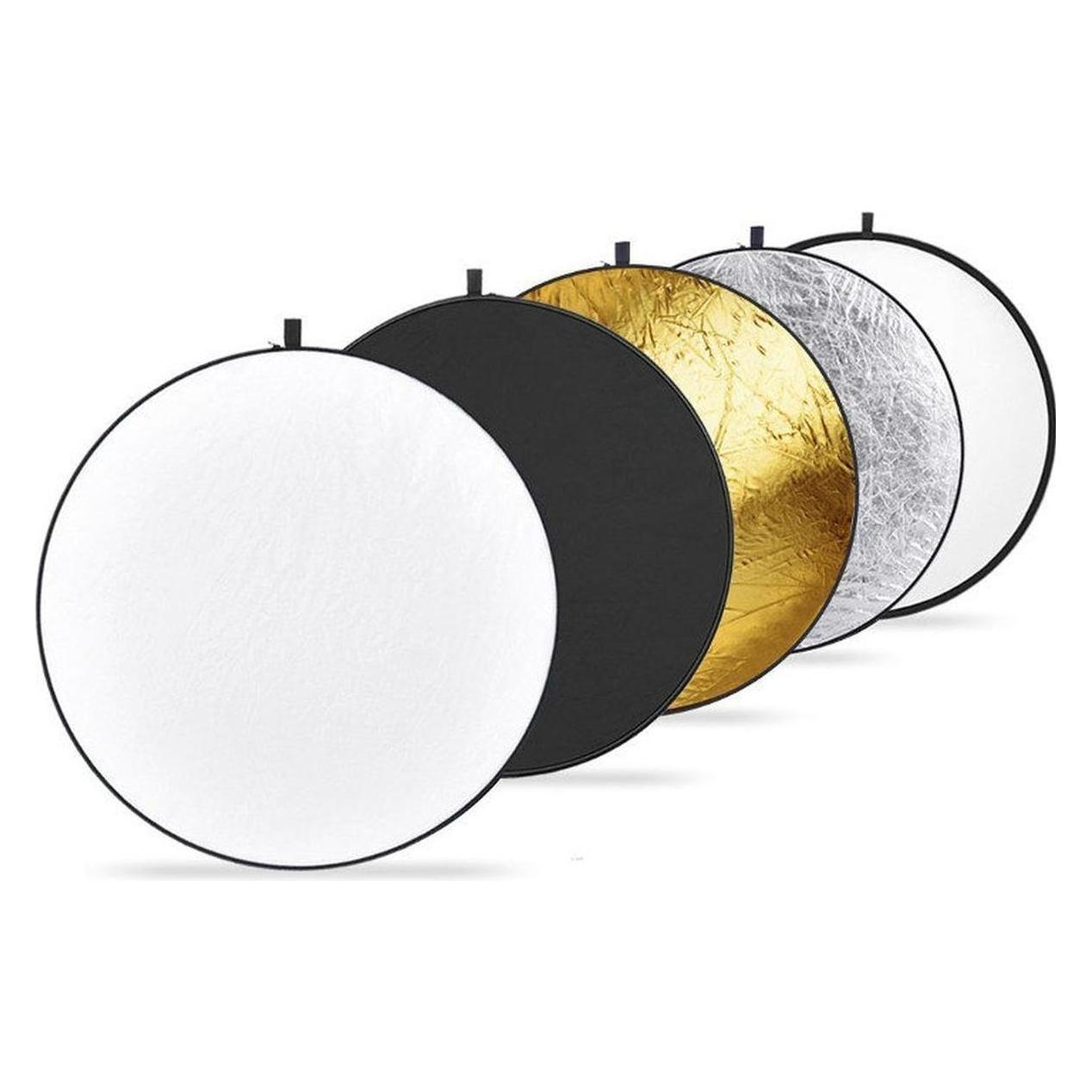Caruba 5 in 1 Goud, Zilver, Zwart, Wit, Transparant 30cm (Reflector, 30 cm), Softboxen + Reflectoren
