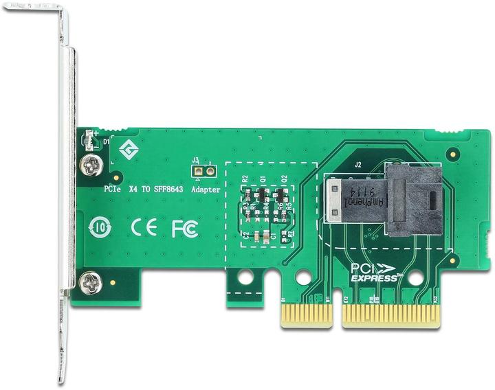 Actual product image Delock Host Bus Adapter PCI-Ex4v4 -1xSFF-8643 NVMe U.2