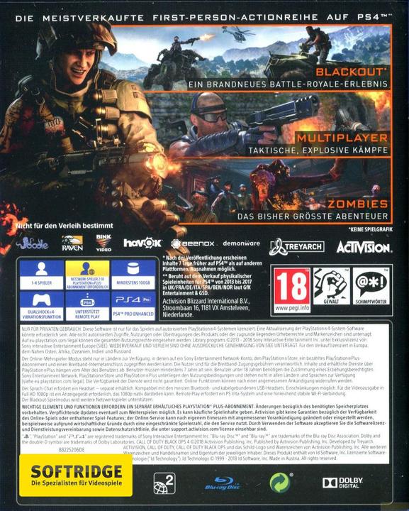 Actual product image Activision Call of Duty: Black Ops 4 (PS4, DE)