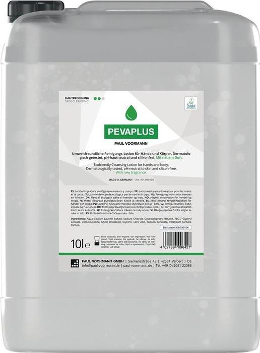 Actual product image Paul Voorman Hand cleaning Pevaplus 10 l silicone-free, pH skin-neutral canister PAUL VOORMANN (Exfoliating soap, 10000 ml)