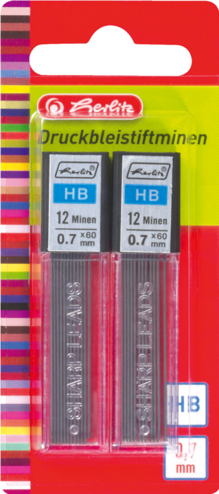 Immagine prodotto Herlitz Mina della matita meccanica, spessore della mina: 0,7 mm (0.70 mm, HB, 1 x)