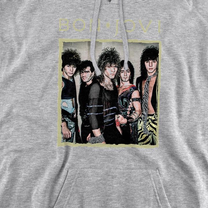 Produktbild Bon Jovi Kapuzenpullover meliert (S)