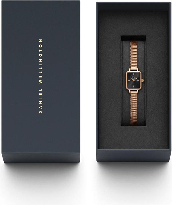 Produktbild Daniel Wellington Quadro Mini Melrose Onyx Rose Gold (Analoguhr, 15.40 mm)