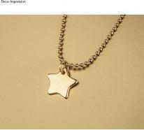 Rayher Metall Anhänger Stern, gold, 2 Stück (Metall)