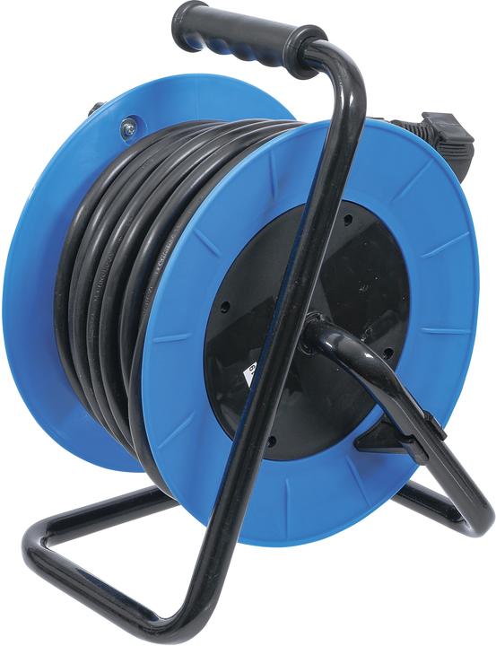 Produktbild BGS Kabeltrommel 15 m 3 x 1,5 mm² 4 Steckdosen IP 20 3000 W (15 m, 1.50 mm²)