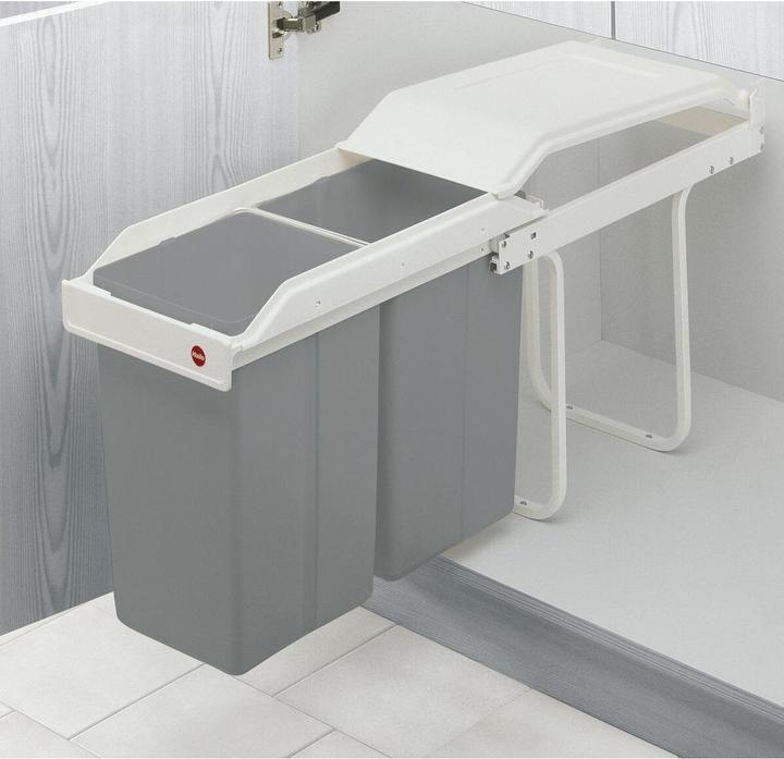Productafbeelding Hailo Multi-Box duo L, ingebouwde afvalemmer, 2x14 liter (30 l)