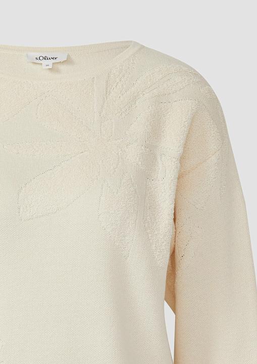 Actual product image s.Oliver Strickpullover Pullover mit dekorativem Strickmuster (48)