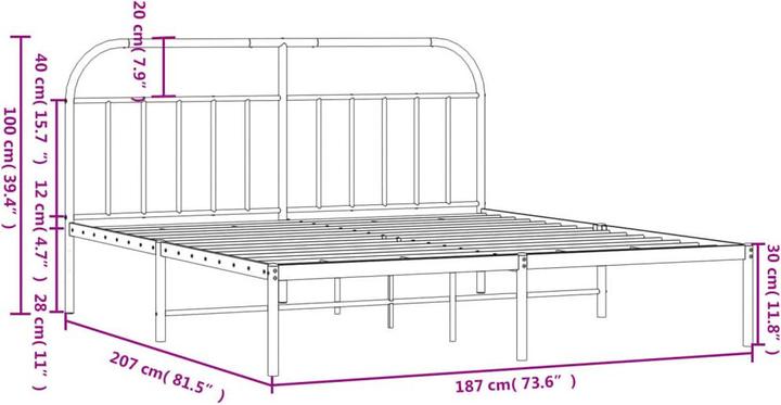 Image du produit vidaXL Bettgestell (180 x 200 cm)