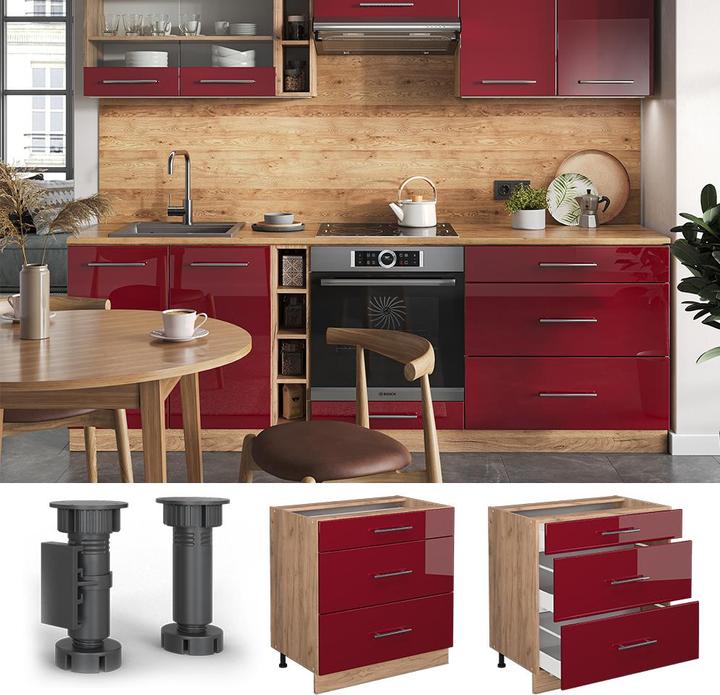 Produktbild Vicco Fame-Line mit 3 Schubladen, AP Marmor (80 x 60 x 82 cm)