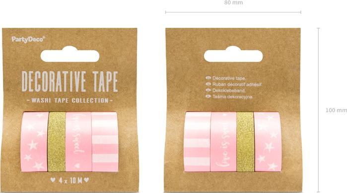Immagine prodotto Partydeco Nastro adesivo decorativo - Rosa (4 pz.)