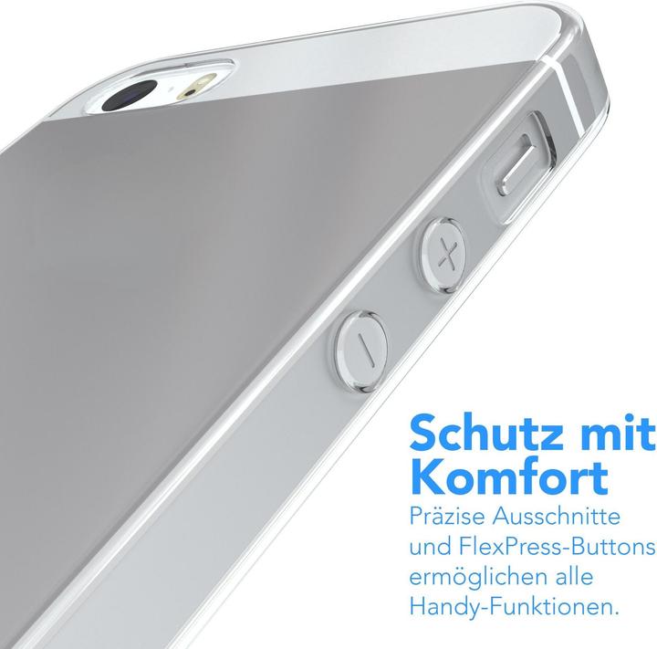 Produktbild EAZY CASE Slimcover Clear für Apple iPhone SE 2016, iPhone 5 / 5S (Apple iPhone 5, Apple iPhone 5s)