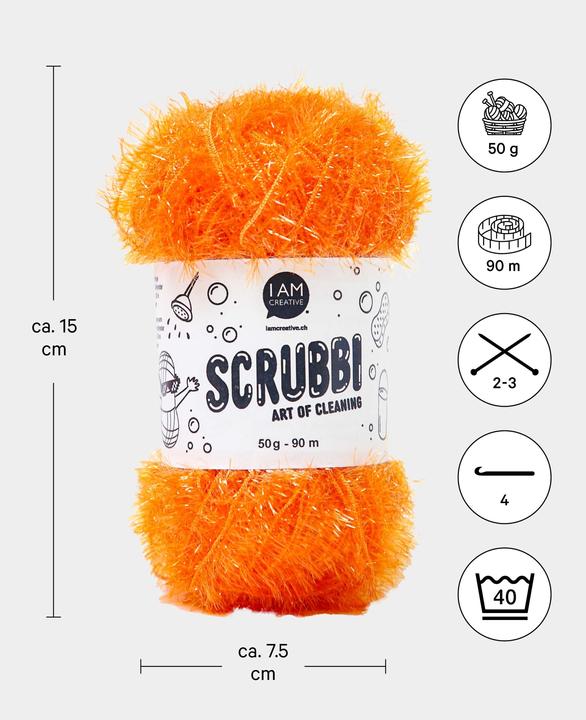 Actual product image I Am Creative Scrubbi dishwashing sponge yarn (90 m)