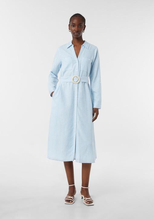 Actual product image Comma Kleid Midikleid aus Leinen mit Gürtel (34)