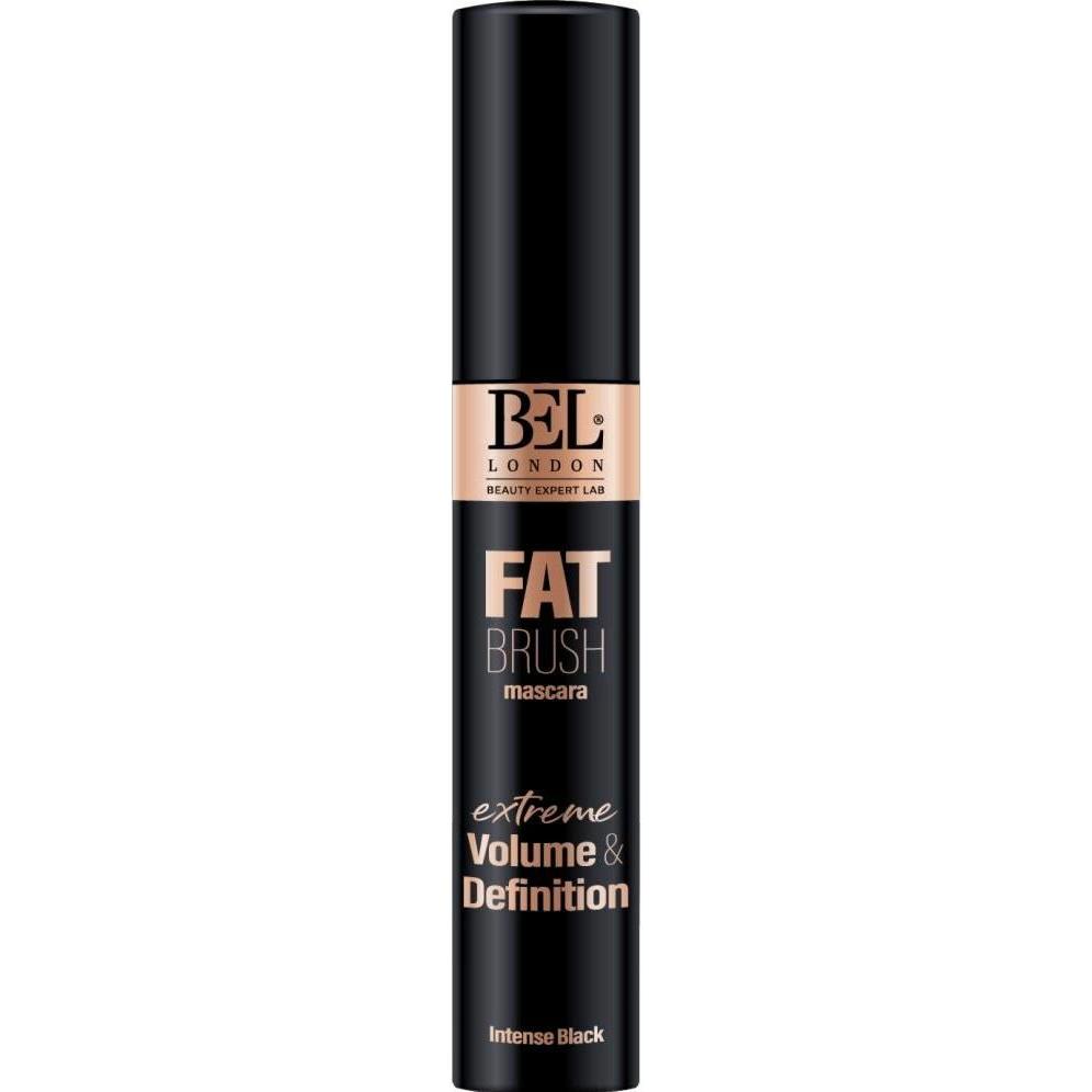 Thumbnail - BEL London, Mascara, Fat Brush Volumizing and Lengthening Mascara - Black for Defined, Thick, and Curled Lashes - Premiu...