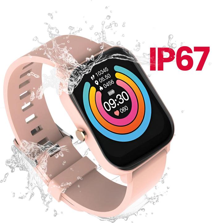 Actual product image Maxlife smartwatch MXSW-110 powder pink