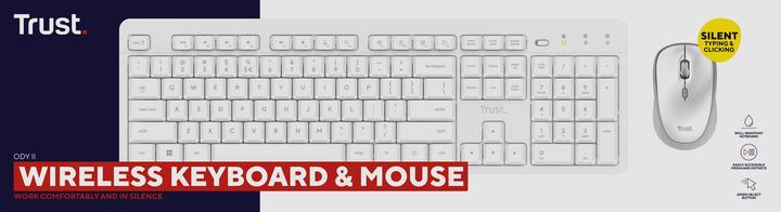 Actual product image Trust Ody Ii Wl Keyboard Mouse (DE, Wireless)