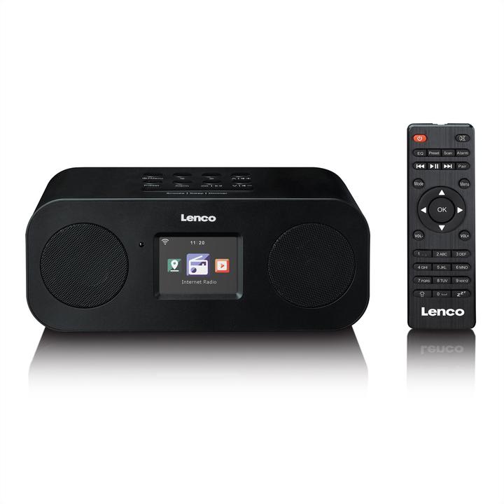 Produktbild Lenco Internet Radio Stereo DIR-121BK schwarz, DAB, FM, BT (DAB+, FM, Internetradio, Bluetooth, WLAN)