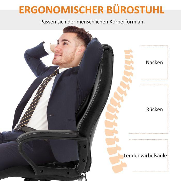 Image du produit Swisshandel24 Fauteuil de bureau avec massage Fauteuil de massage ergonomique 6 points de vibration Sensation de