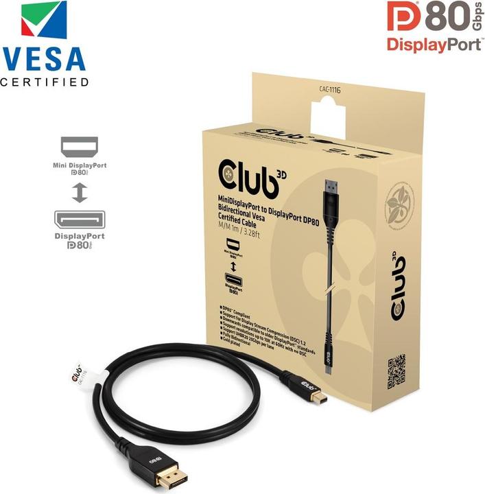 Image du produit Club 3D Mini DP — DisplayPort (1 m)