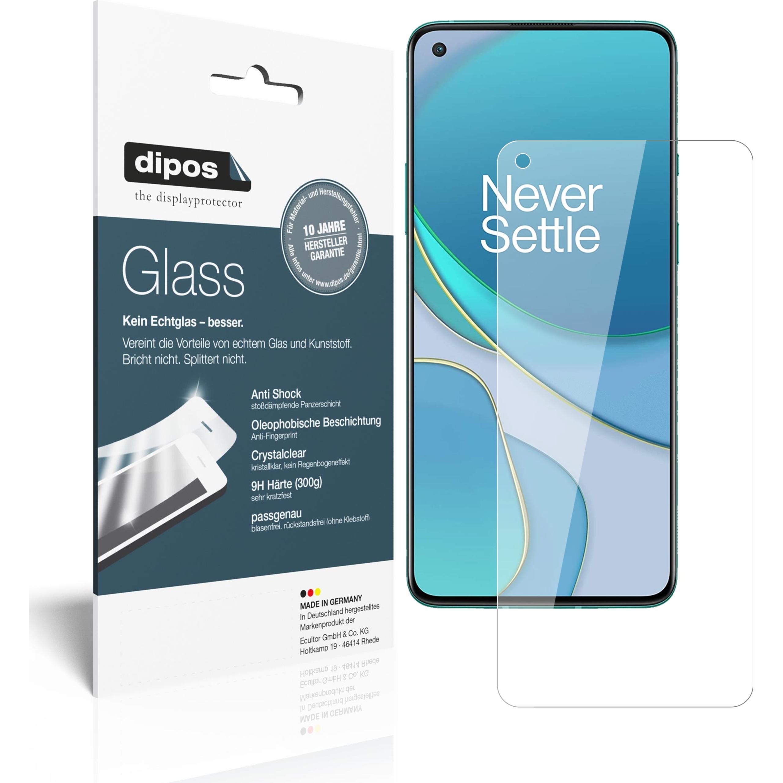 Dipos Displayschutz Anti-Shock (1 Stück, OnePlus 8T), Smartphone Schutzfolie, Transparent