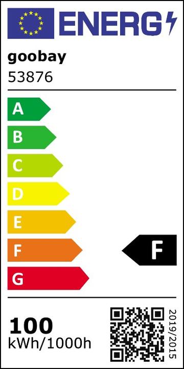 Energie-Label Goobay Aussenstrahler (8500 lm, IP65)