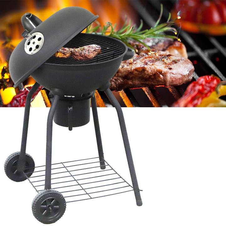 Actual product image Ideoon Kettle grill with wheels, Ø 54 x 90 cm