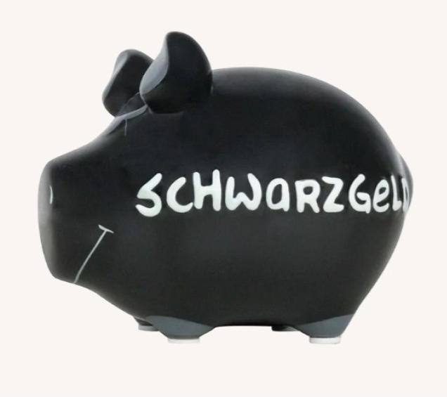Immagine prodotto G. Wurm Monster Sparschwein-Schwarzgeld (30 x 25 x 25 cm)