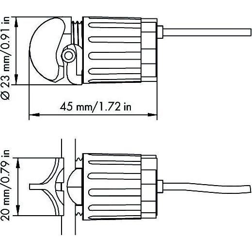 Thumbnail - Wago 855-8002. Breite: 23 mm, Tiefe: 23 mm, Höhe: 50 mm, Automatisierung