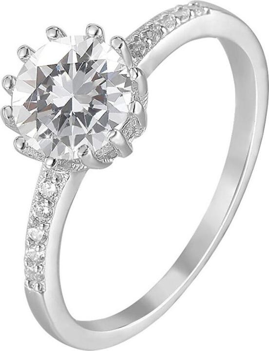 Actual product image Beneto Silver ring with AGG206 crystals - Circuit: 60 mm (60, 925 Silver)