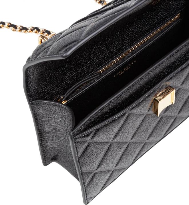 Produktbild Tory Burch fleming small leather crossbody bag color black