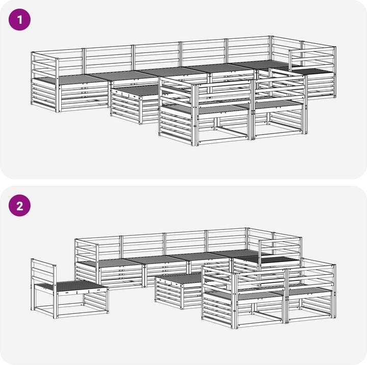 Produktbild vidaXL Outdoor-Sofa