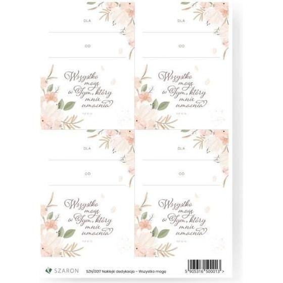 Szaron Widmungsaufkleber - Ich kann alles tun (47604140)