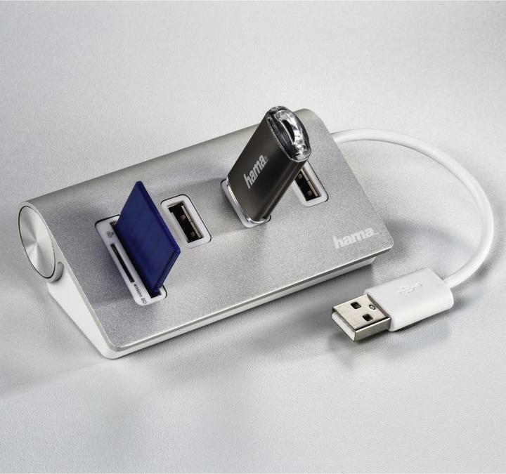 Actual product image Hama Aluminium (USB 2.0)