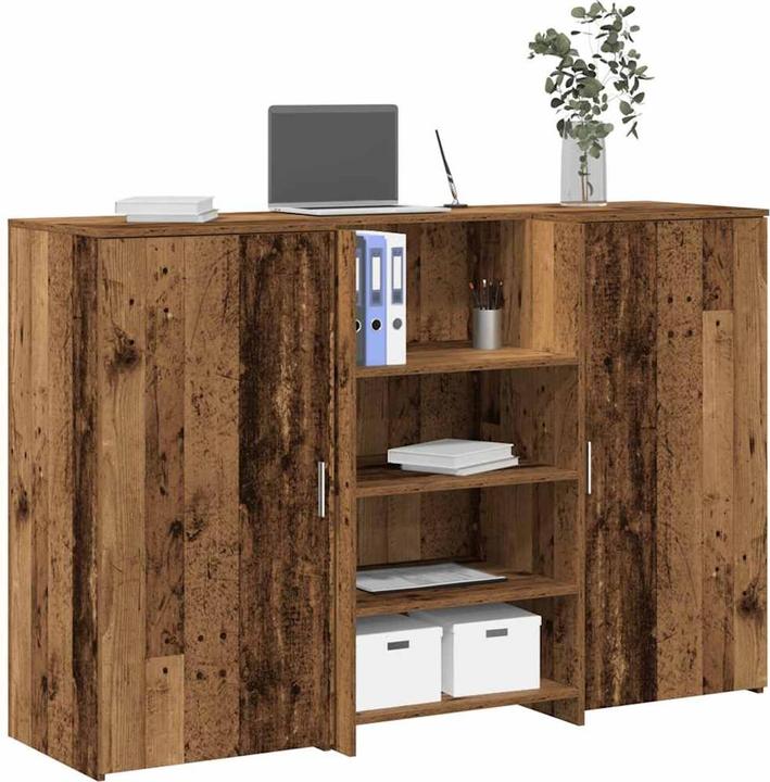Produktbild vidaXL Empfangstheke Altholz-Optik 155x50x103,5 cm Holzwerkstoff