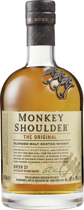 William Grant & Sons Monkey Shoulder Batch 27 (Blended Malt Whisky, Scotch whisky, 1 x 70 cl)