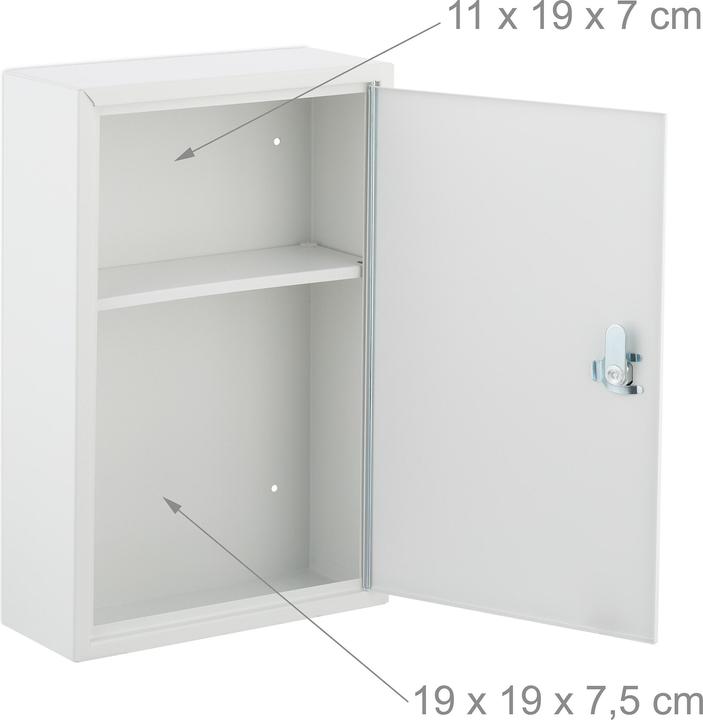 Image du produit Relaxdays Armoire à pharmacie (21.5 x 8 x 32 cm)