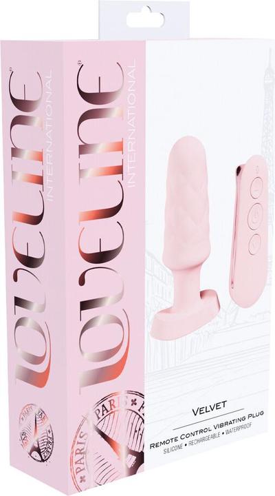 Produktbild Loveline Velvet - Remote Control Vibrating Plug - Pink