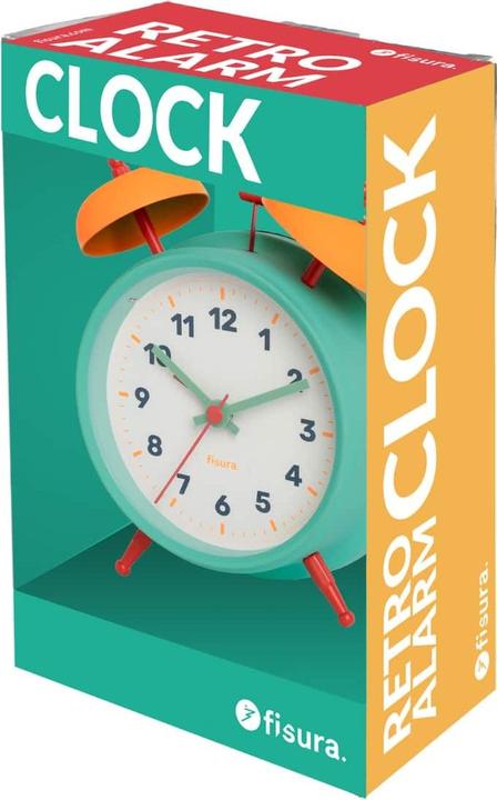 Produktbild Fisura RETRO ALARM CLOCK blue & yellow