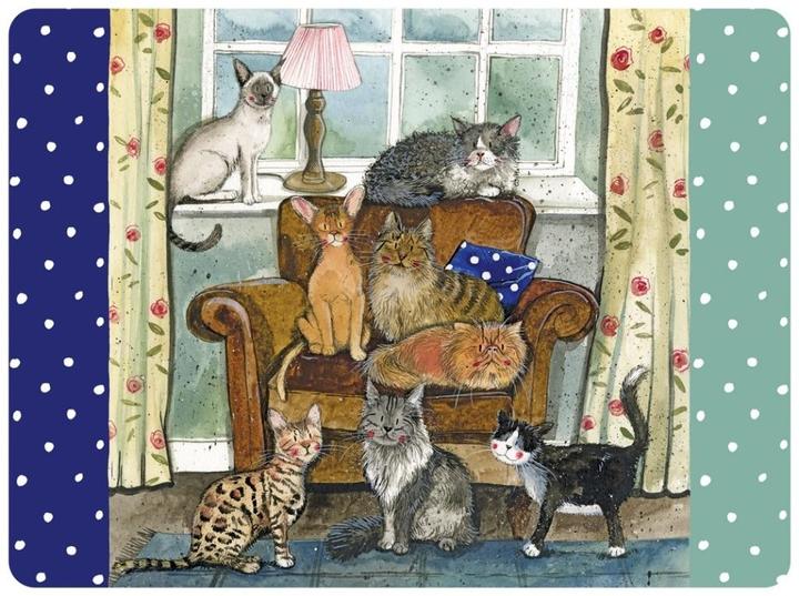 Actual product image Teka MT36 Tischset Ein Haus voller Katzen (29 x 21.50 cm)