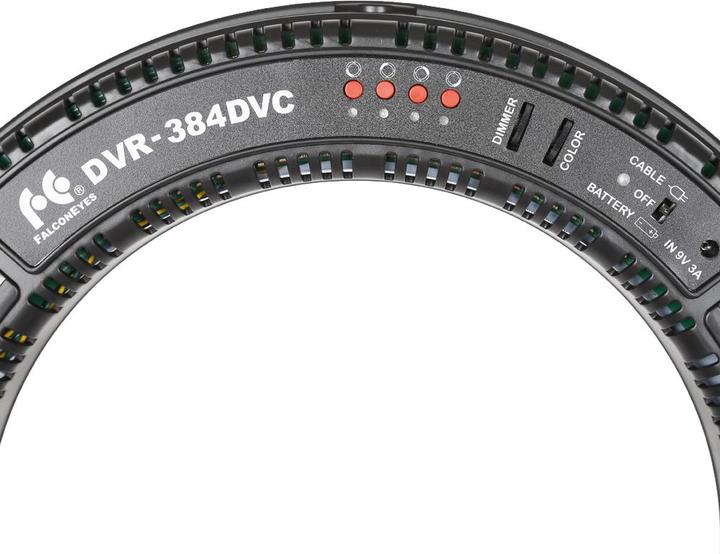 Image du produit Falcon Eyes Lampe annulaire LED bicolore Dimmable DVR-384DVC sur 230V (Éclairage annulaire)