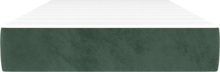 Actual product image vidaXL Taschenfederkernmatratze Dunkelgrün Samt (120 x 220 cm, Spring core)