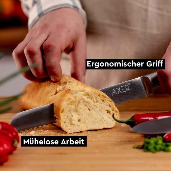 Produktbild Axer Küchenmesser-Set, 5-teilig, Silber (20 cm)