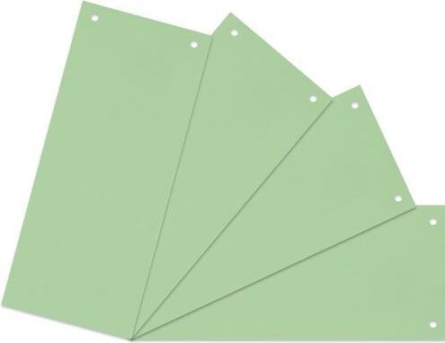 Niceday Divider strips blank 10.5 x 24 cm green Manila cardboard