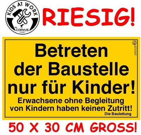 Produktbild Corvus Toys Baustellenschild