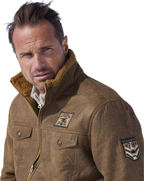 Produktbild Atlas For Men Pilotenjacke in Wildlederoptik mit Teddyfutter (3XL)